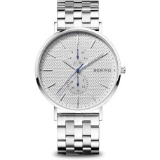 BERING Quartz Classic Collection Watch with Stainless Steel Strap & Sapphire Crystal For Men