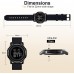 YUINK Mens Watch Ultra-Thin Digital Sports Watch Waterproof Stainless Steel Fashion Wrist Watch for Men Women