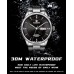 STARKING Men's Wrist Watch with Stainless Steel Automatic Watch for Men Waterproof Business Watch