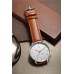 BRIGADA Men's Watches Black Case Brown Band Quartz Business Casual Wrist Watch for Men