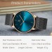 BEN NEVIS Mens Watch, Minimalist Fashion Simple Wrist Watch Analog Date with Stainless Steel Mesh Band