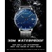 STARKING Watch for Men Mens Watches with Stainless Steel Men's Wrist Watch Waterproof Quartz Watch for Men Luminous Fashion Business Hands Watch Auto Date